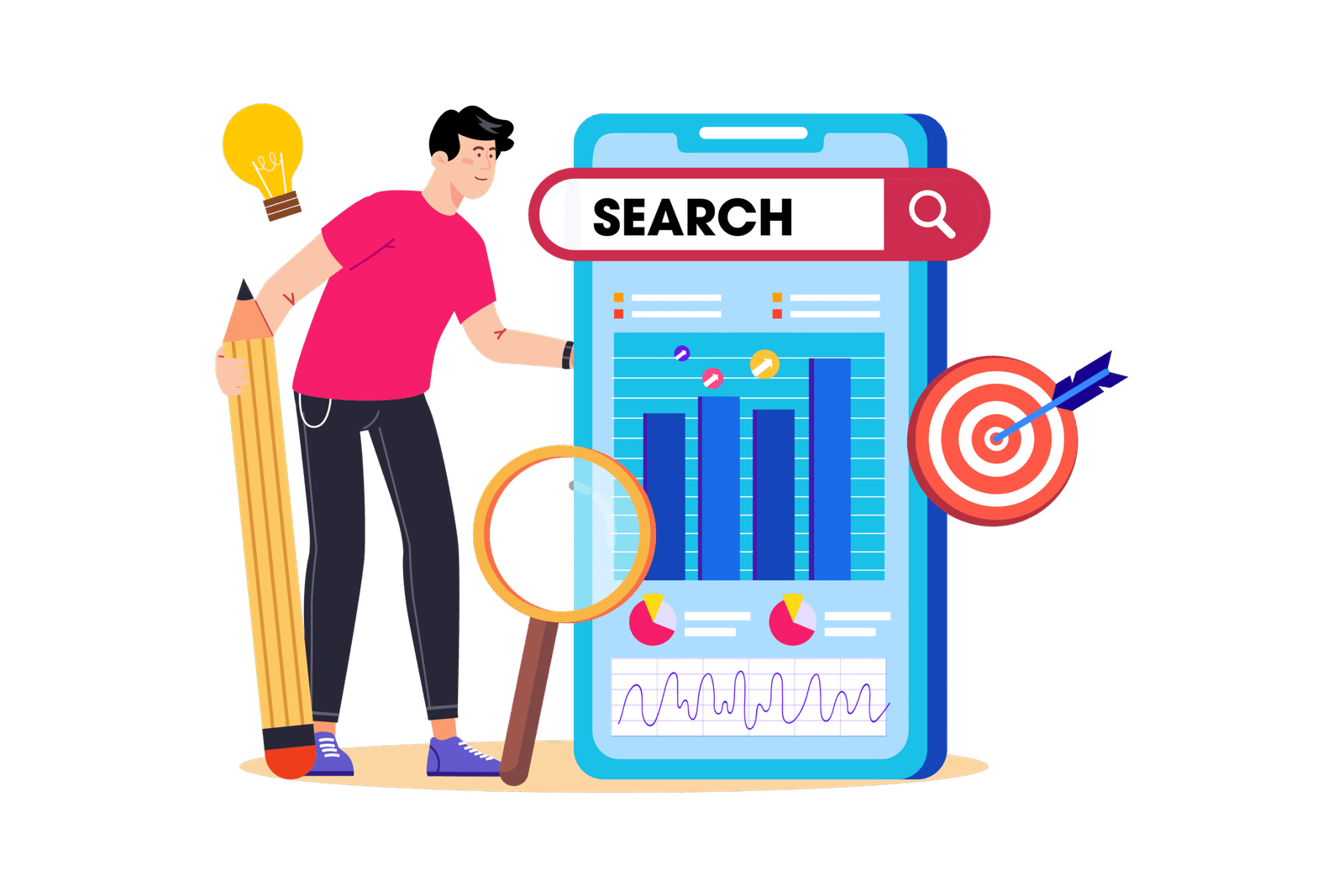 cartoon of best realtor seo practices