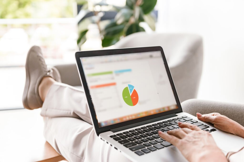 google analytics for realtors. a real estate agent looking at his website analytics