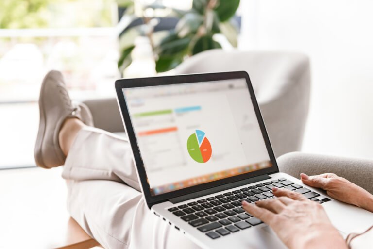 google analytics for realtors. a real estate agent looking at his website analytics