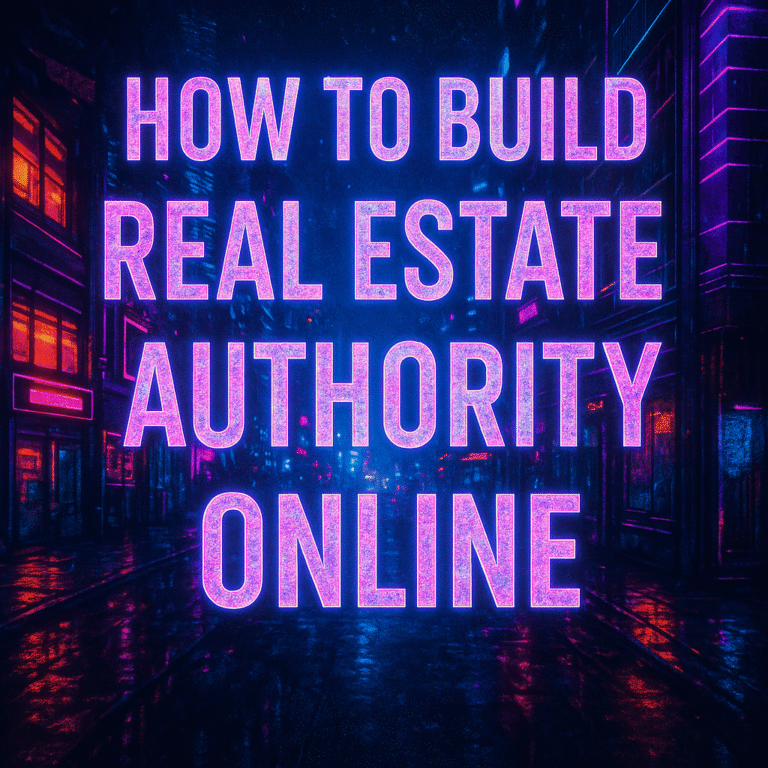 how to build real estate authority online
