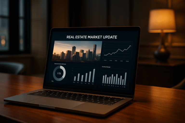 an actual market update page on a real estate agent website