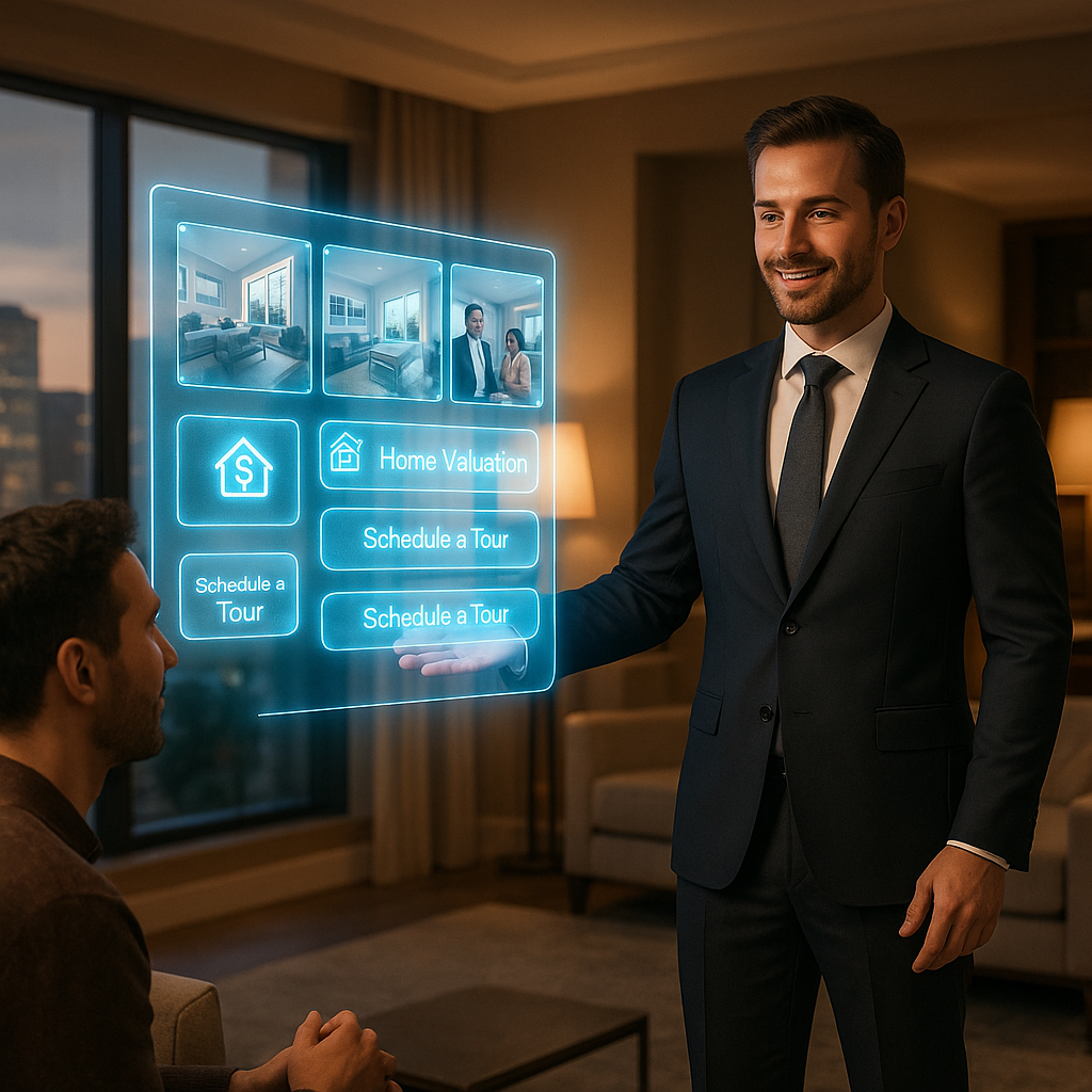 real estate agent bragging about how many closings his real estate website got him
