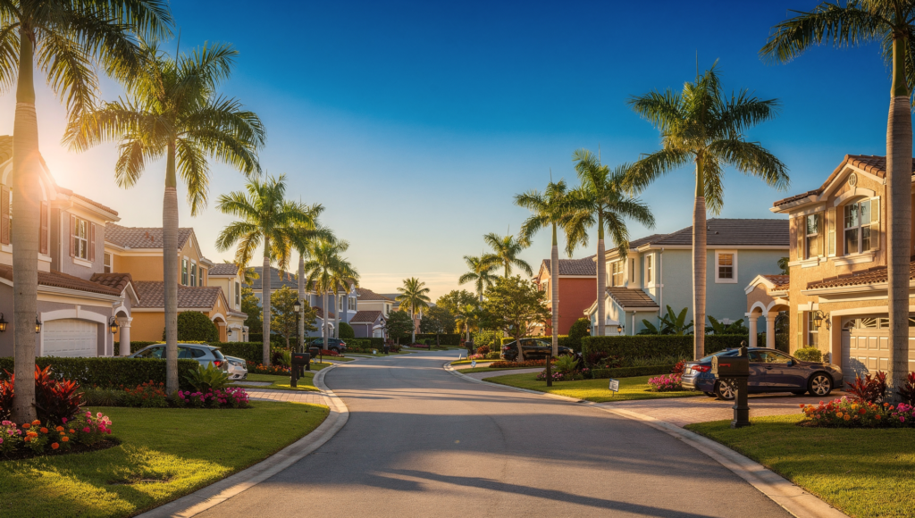 a beautiful florida neighborhood