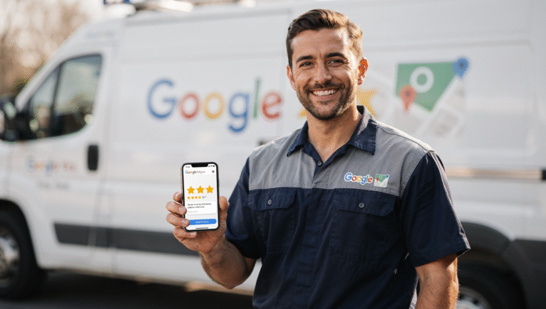 a plumber getting more calls with his google business profile