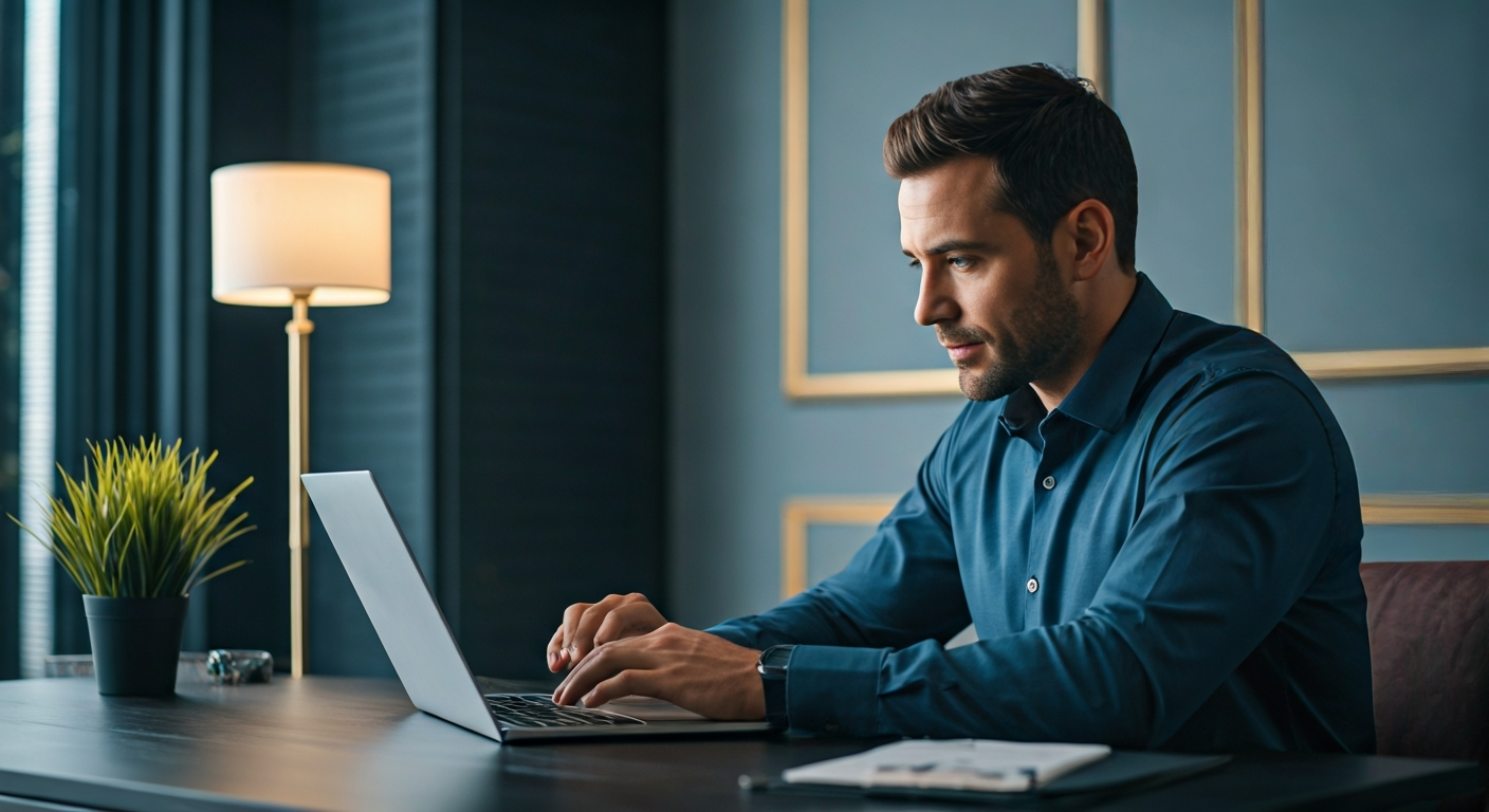 HVAC landing page with analytics overlay for ROI tracking