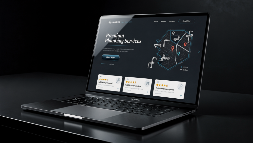 High-end plumbing website design built to convert visitors