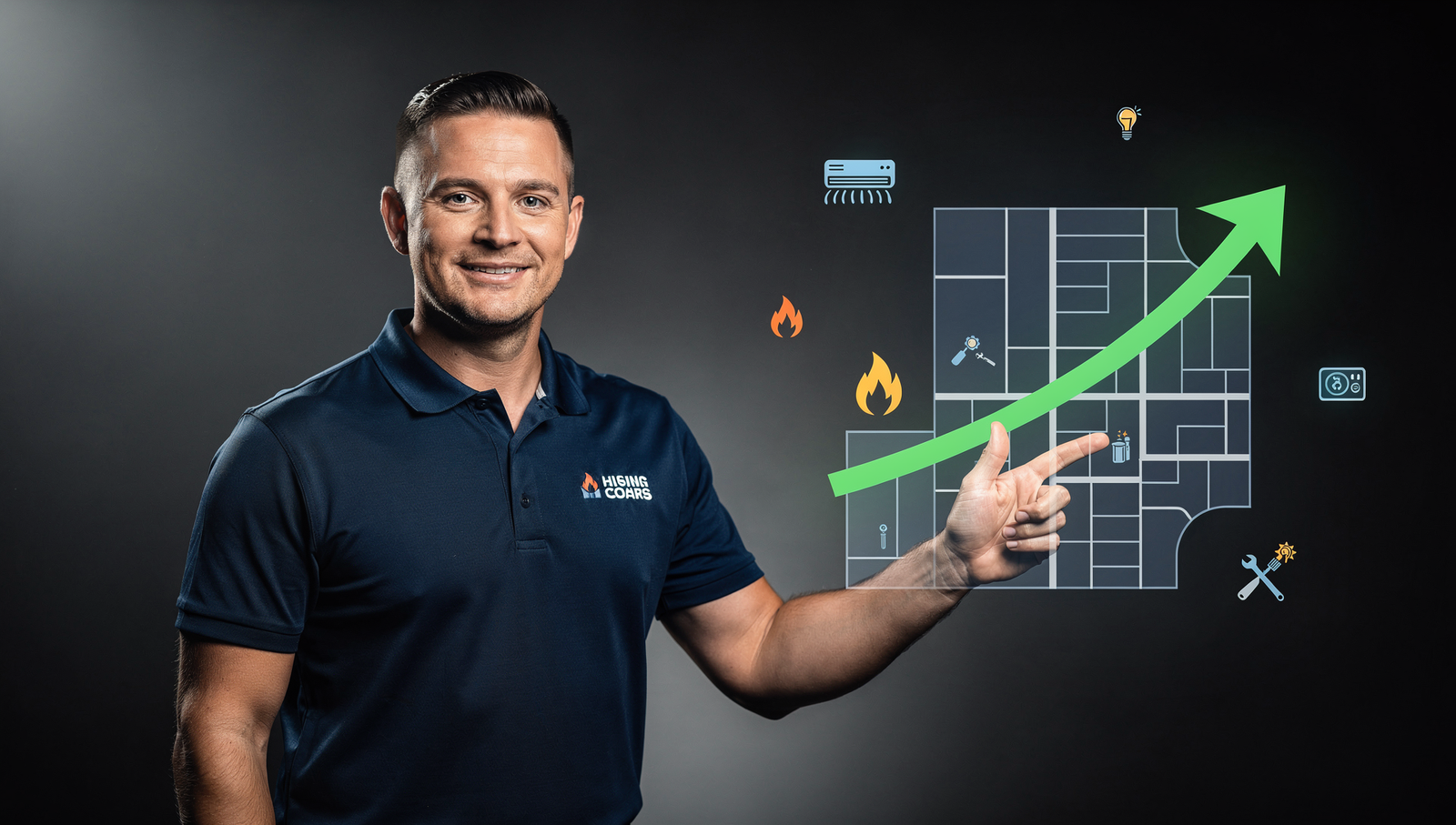 HVAC owner highlighting local growth from Facebook marketing