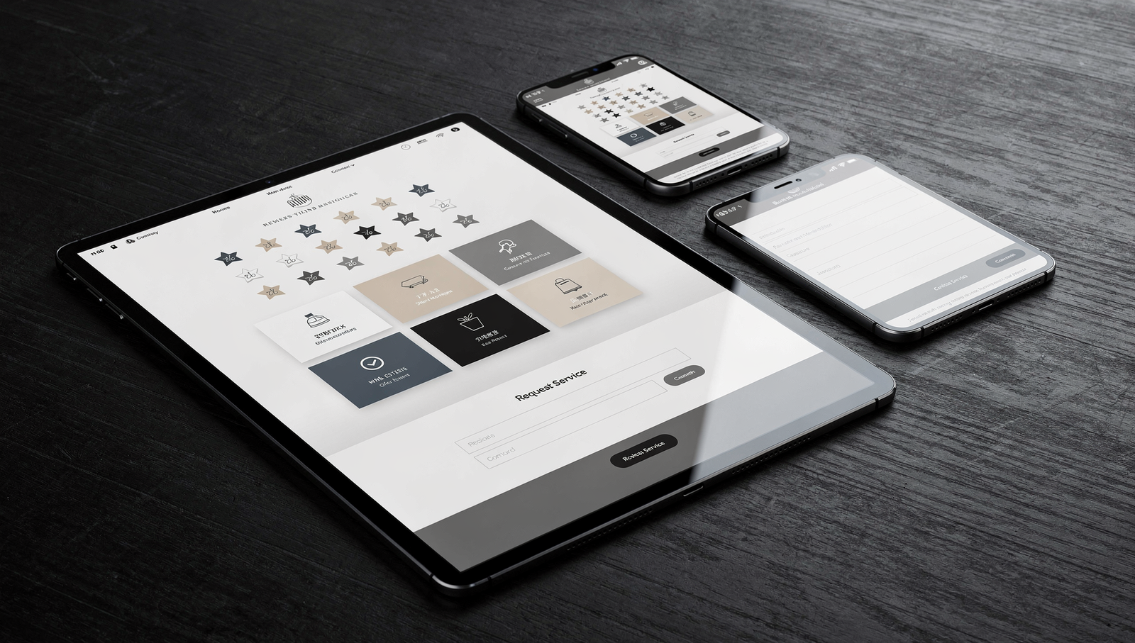 HVAC homepage layout featuring reviews, service sections, and a lead form