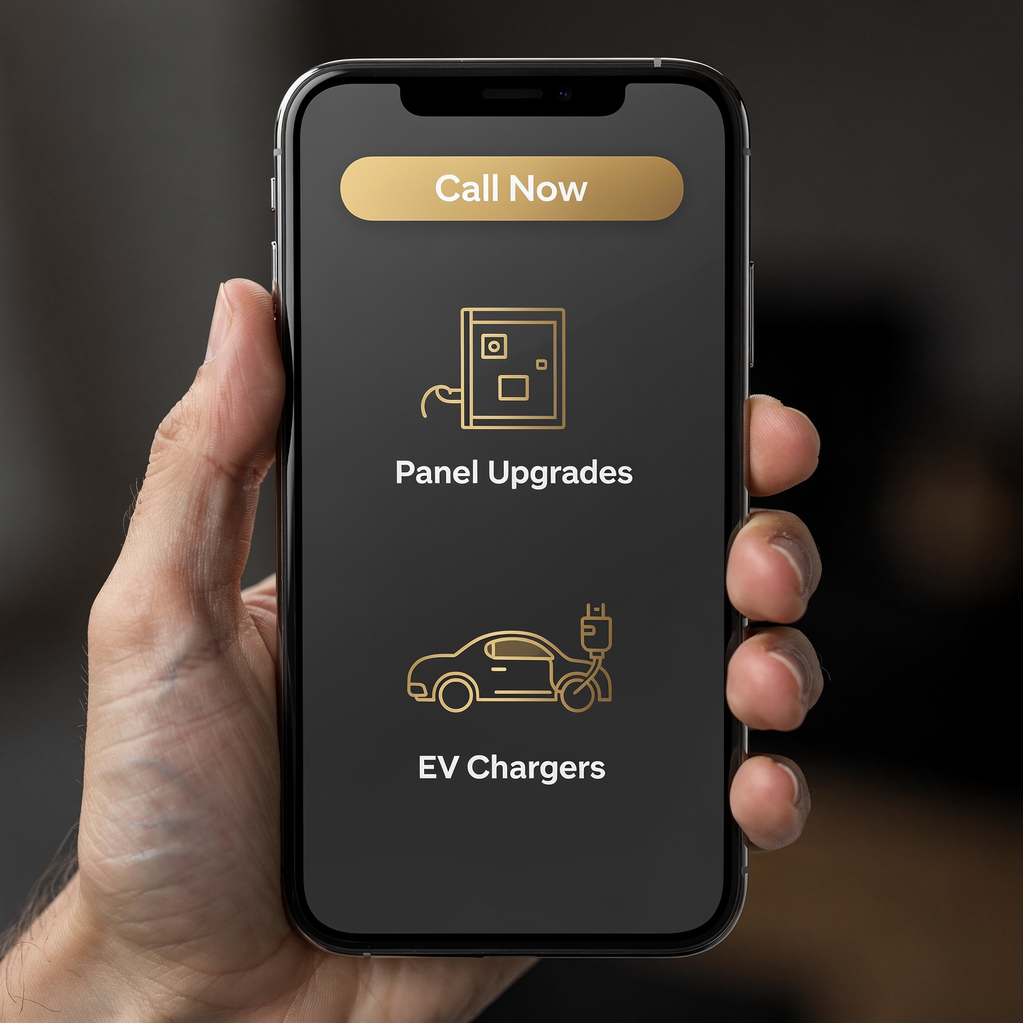 Mobile-first electrician website with click-to-call button
