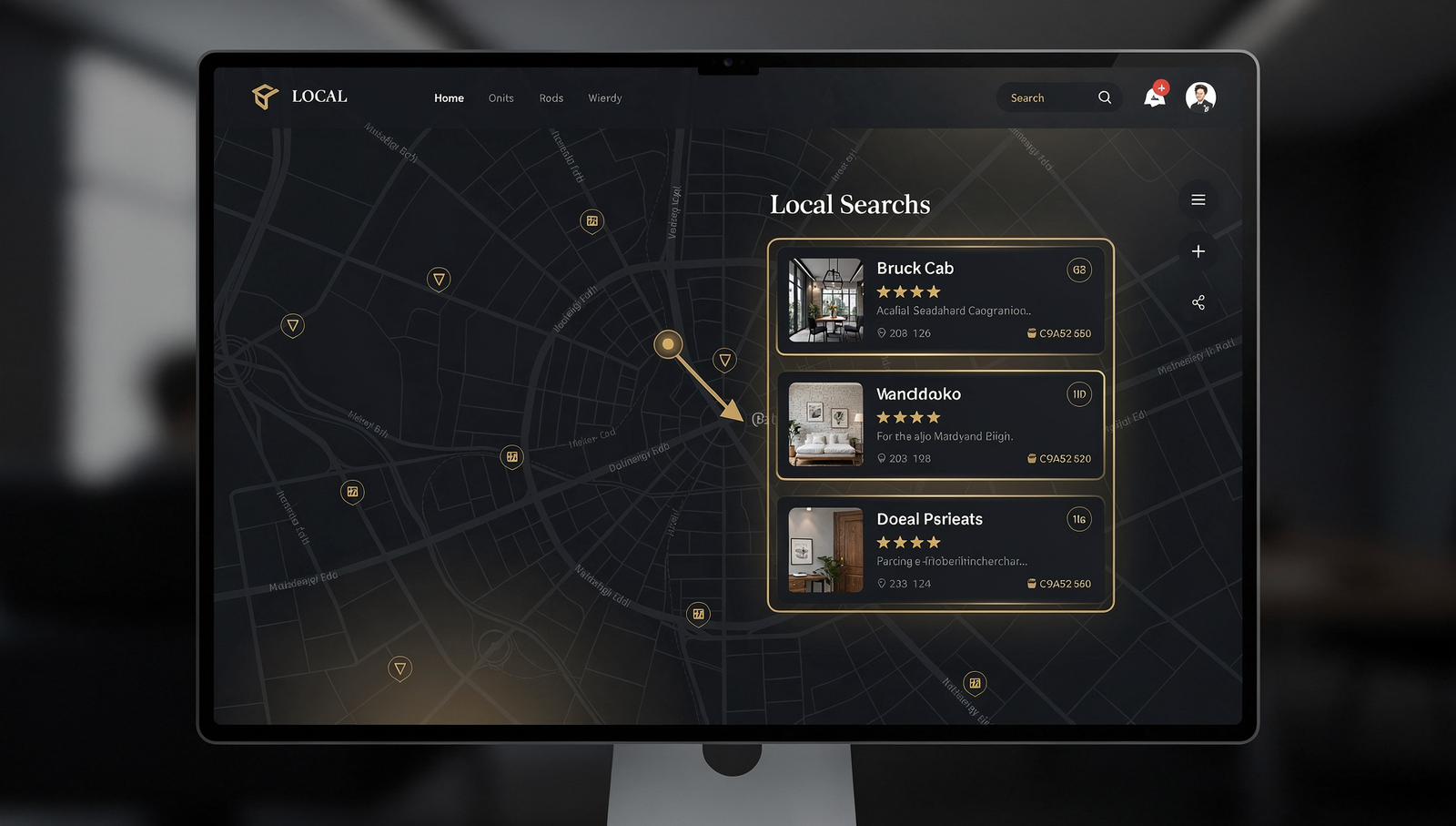 Google Maps local pack concept for electrician website builder content
