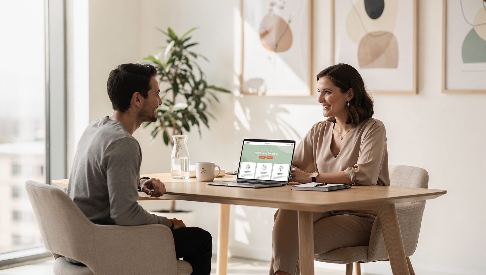 Before and after functional medicine website redesign