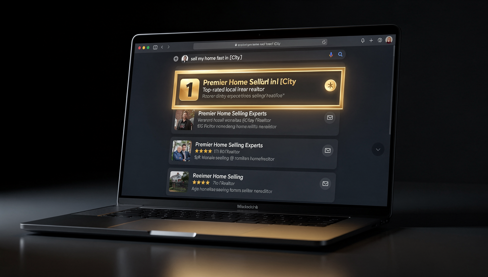 Home value tool for real estate agent websites