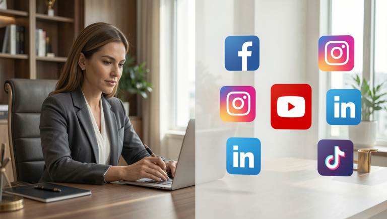 Health coach choosing the best social media platform for marketing