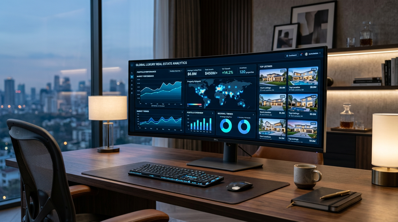 Home value results dashboard showing low, medium, and high property value ranges