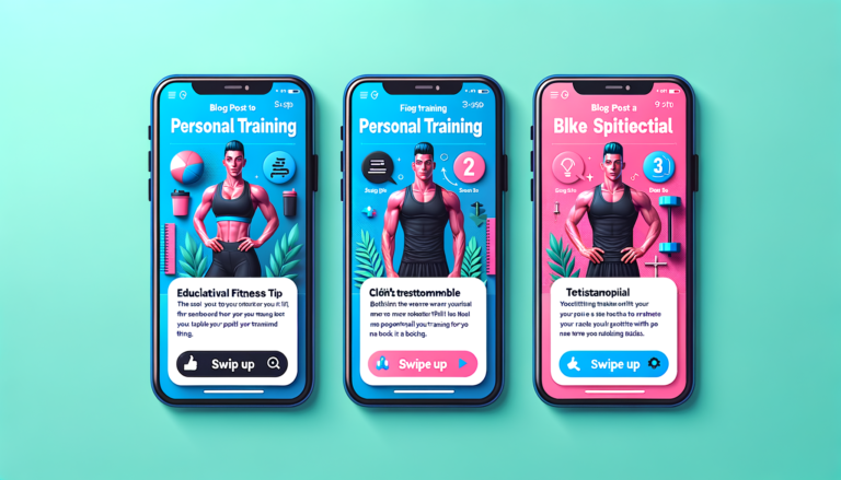 Instagram Stories personal trainer bookings