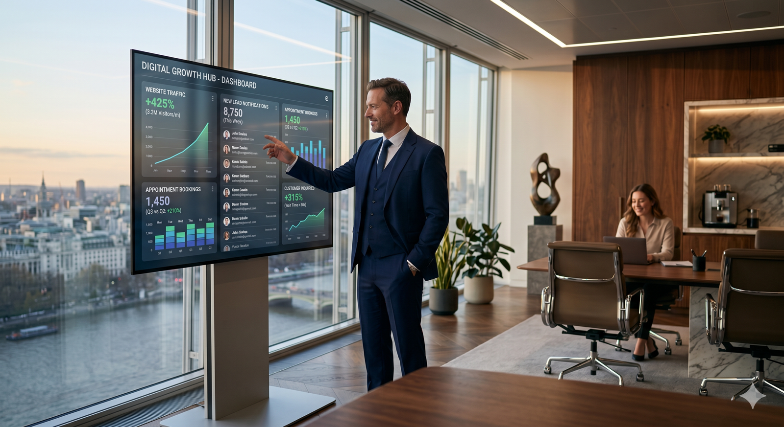 AI chat lead nurturing system responding to a new lead in real time