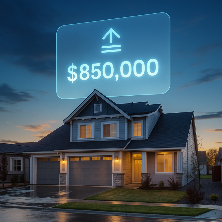 automated home valuation landing page