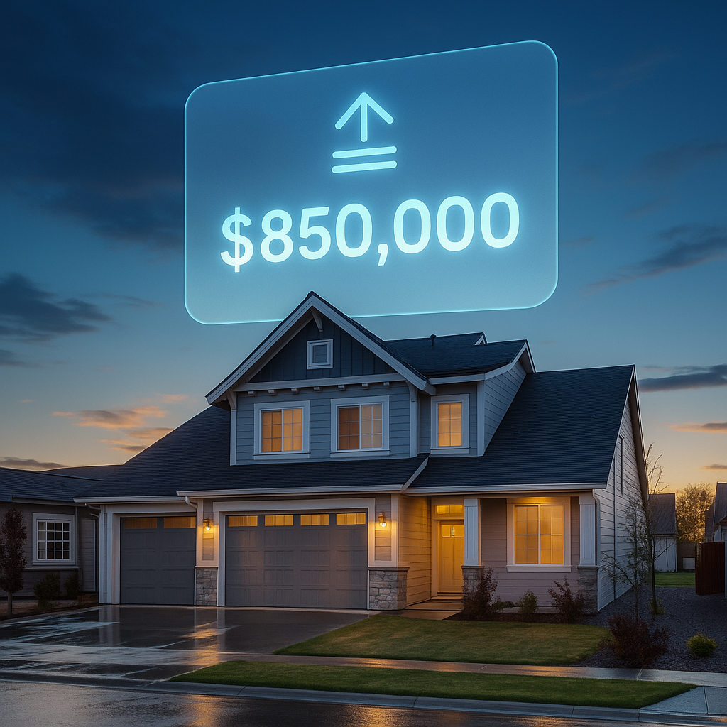 automated home valuation landing page